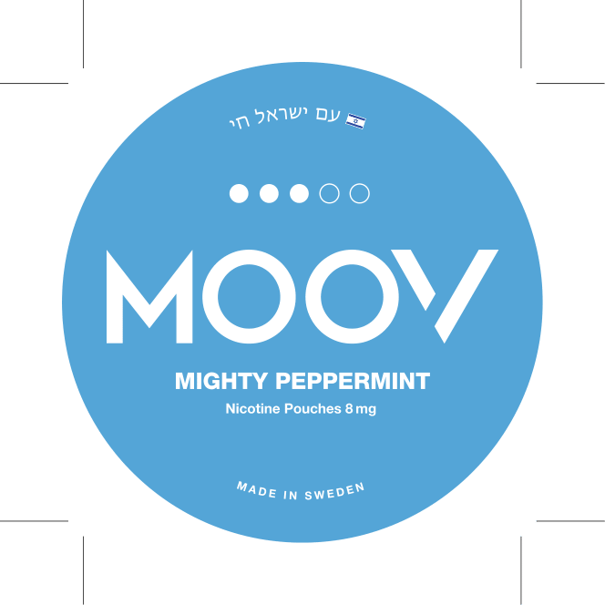 שקיות ניקוטין מוב מנטה חריפה 8 מ"ג