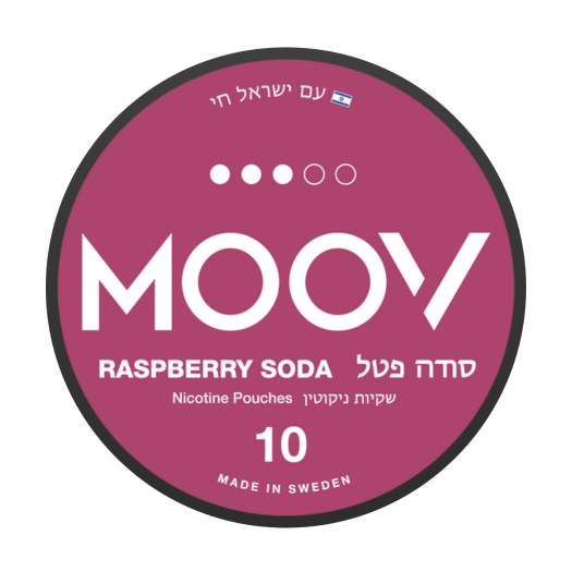 moov raspeberry soda 10mg nicotine pouches